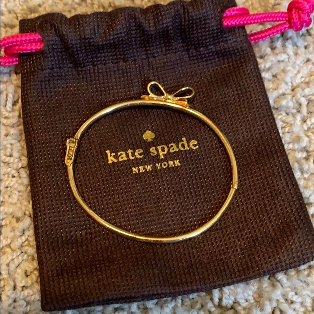 Gold Kate Spade Bow Bracelet